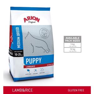 Arion Puppy Medium Breed Lam og Ris 12 kg